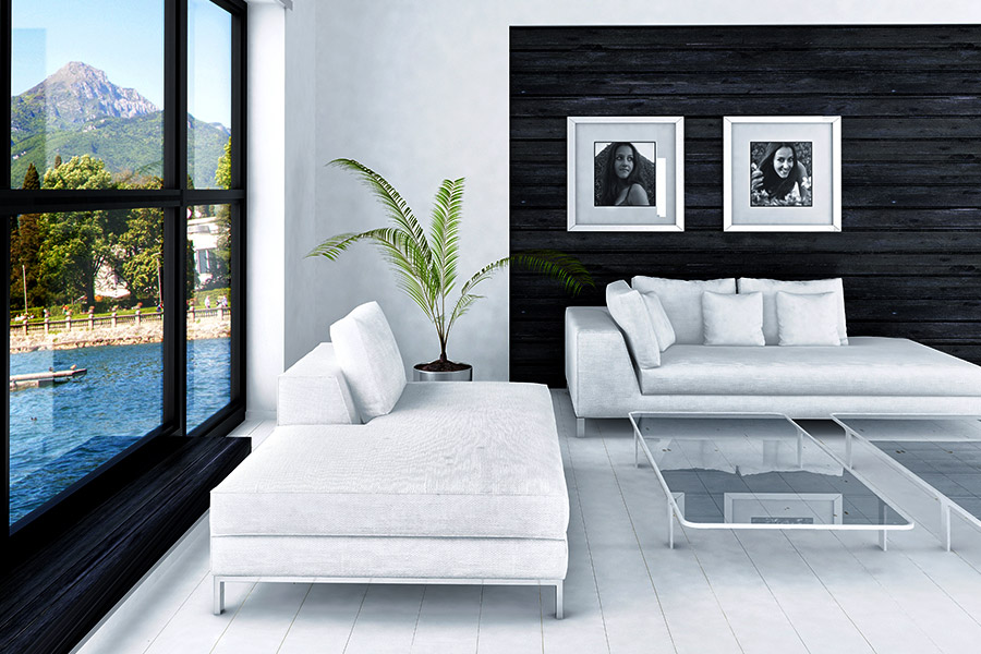 Black & White Living Room