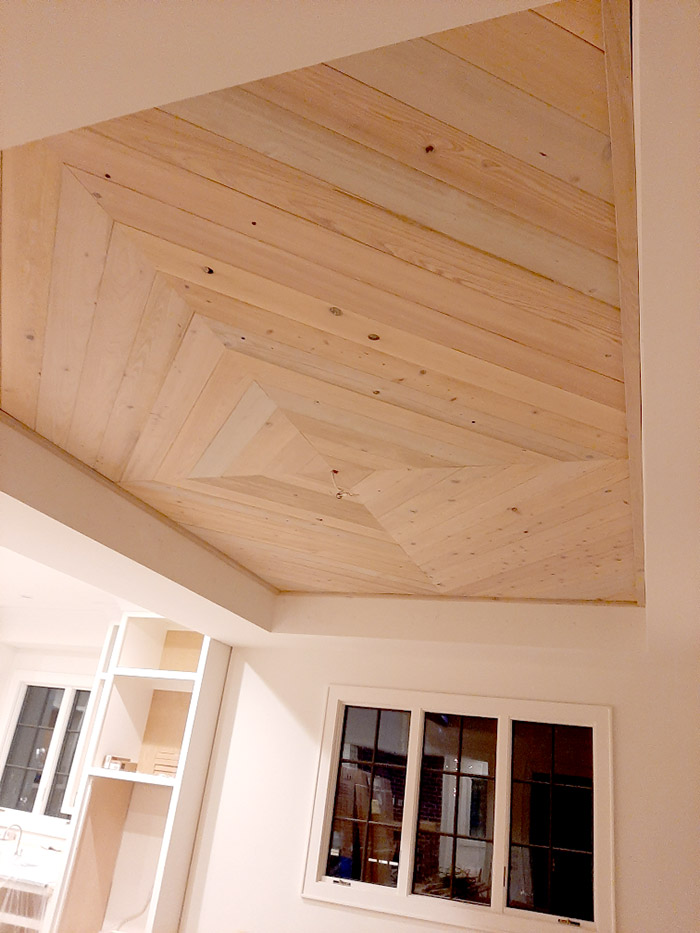 Whitewashed Cypress Ceiling
