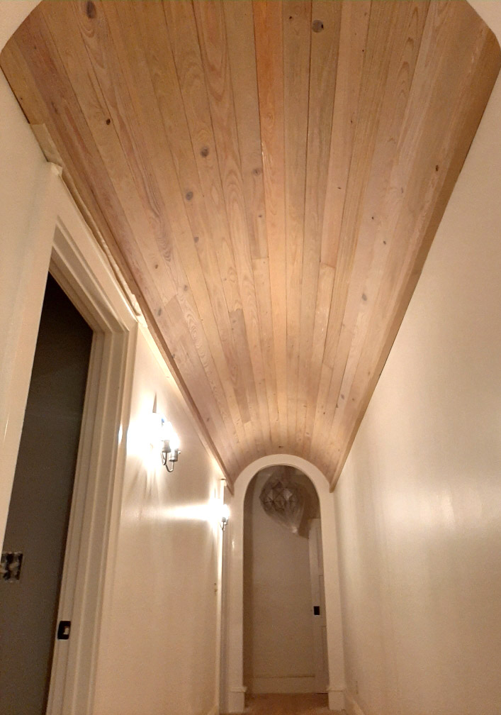 Whitewashed Cypress Ceiling